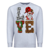 Heather Grey love gnomes Premium Sweatshirt - BarkalooDesign