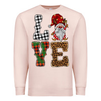 Pale Pink love gnomes Premium Sweatshirt - BarkalooDesign