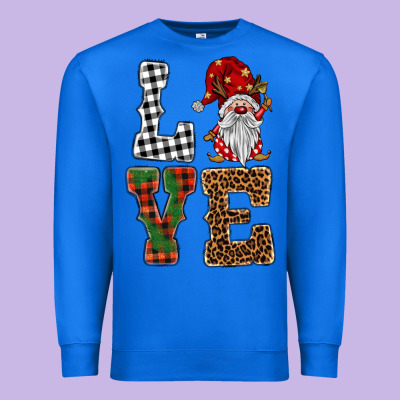 Love Gnomes Premium Sweatshirt Designed By Barkaloodesign