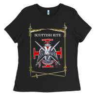 Black Scottish Rite Scottish Rite of Freemasonry Gift Ladies Tee - longCreatives
