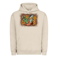 Pigment French Oak cowboy boots cactus leopard Urban Hoodie - AdoDesignShop