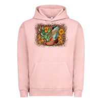 Pigment Salmon cowboy boots cactus leopard Urban Hoodie - AdoDesignShop