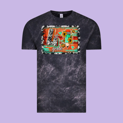 Western Back To School 4th Grade Vintage Tee Designed By Jasminsmagicworld