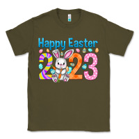 Army Green Happy Easter 2023 Easter Day Classic Tee - HowdyJamesFarm