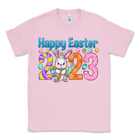 Bubblegum Pink Happy Easter 2023 Easter Day Classic Tee - HowdyJamesFarm