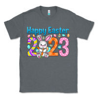 Charcoal Heather Happy Easter 2023 Easter Day Classic Tee - HowdyJamesFarm