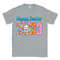 Heather Grey Happy Easter 2023 Easter Day Classic Tee - HowdyJamesFarm