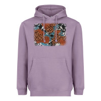 Lavender leopard cowhide background Heavyweight Hoodie - BarkalooDesign