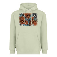 Matcha leopard cowhide background Heavyweight Hoodie - BarkalooDesign