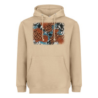 Mushroom leopard cowhide background Heavyweight Hoodie - BarkalooDesign