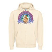 Sandshell bunny rainbow Zipper Hoodie - Artiststas