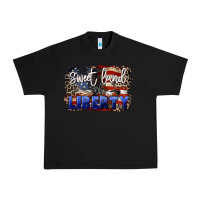 Black Sweet land of liberty 4th of july Urban Heavy Tee - CowGirlArtShop