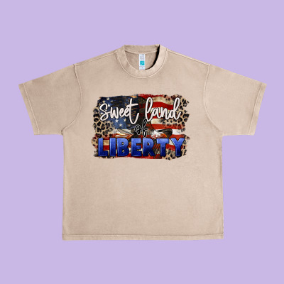 Sweet Land Of Liberty 4th Of July Urban Heavy Tee Designed By Cowgirlartshop