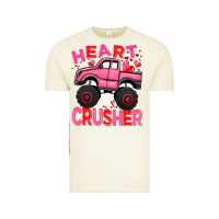 Vintage Arctic Heart crusher pink monster truck Valentine's Day Vintage Tee - HowdyJamesFarm
