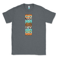 Charcoal Heather fall pattern Classic Tee - Artiststas