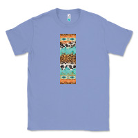 Colony Blue fall pattern Classic Tee - Artiststas