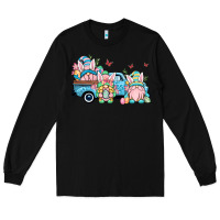 Black Easter gnomes truck Long Sleeve Tee - OliviaCreatesArt