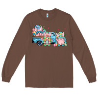 Chestnut Easter gnomes truck Long Sleeve Tee - OliviaCreatesArt