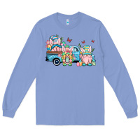 Colony Blue Easter gnomes truck Long Sleeve Tee - OliviaCreatesArt
