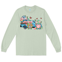 Matcha Easter gnomes truck Long Sleeve Tee - OliviaCreatesArt