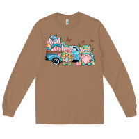 Toasted Coconut Easter gnomes truck Long Sleeve Tee - OliviaCreatesArt