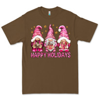 Cacao Happy holidays with gnomes Premium Tee - NancyCooperArtShop