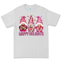 Dove Grey Happy holidays with gnomes Premium Tee - NancyCooperArtShop