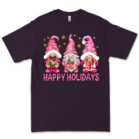 Plum Happy holidays with gnomes Premium Tee - NancyCooperArtShop