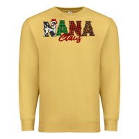 Antique Gold nana claus Premium Sweatshirt - BarkalooDesign