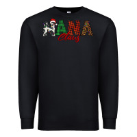 Black nana claus Premium Sweatshirt - BarkalooDesign