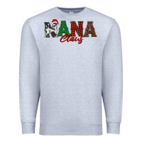 Heather Grey nana claus Premium Sweatshirt - BarkalooDesign