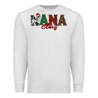 Oatmeal Heather nana claus Premium Sweatshirt - BarkalooDesign