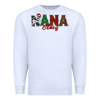 White nana claus Premium Sweatshirt - BarkalooDesign