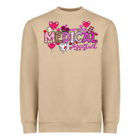 Mushroom Valentine Medical Assistant Heavyweight Sweatshirt - CowhideDigitalArt