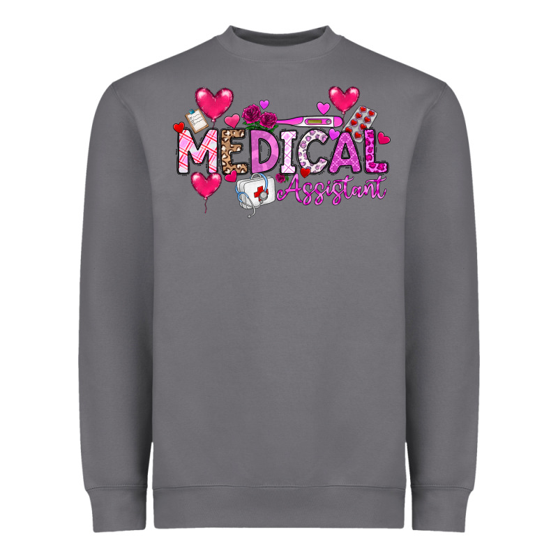 Valentine Medical Assistant Heavyweight Sweatshirt by CowhideDigitalArt | Teevron