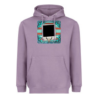 Lavender gemstone turquoise serape custom photo frame coaster Heavyweight Hoodie - BarkalooDesign