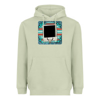 Matcha gemstone turquoise serape custom photo frame coaster Heavyweight Hoodie - BarkalooDesign