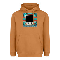 Meerkat gemstone turquoise serape custom photo frame coaster Heavyweight Hoodie - BarkalooDesign