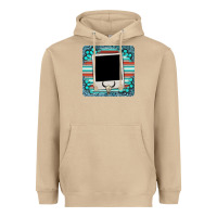 Mushroom gemstone turquoise serape custom photo frame coaster Heavyweight Hoodie - BarkalooDesign