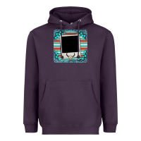 Plum gemstone turquoise serape custom photo frame coaster Heavyweight Hoodie - BarkalooDesign
