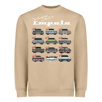 Mushroom Evolution of the 60s Impala,1960,Hot Rod,Muscle Car,mashup Heavyweight Sweatshirt - longCreatives