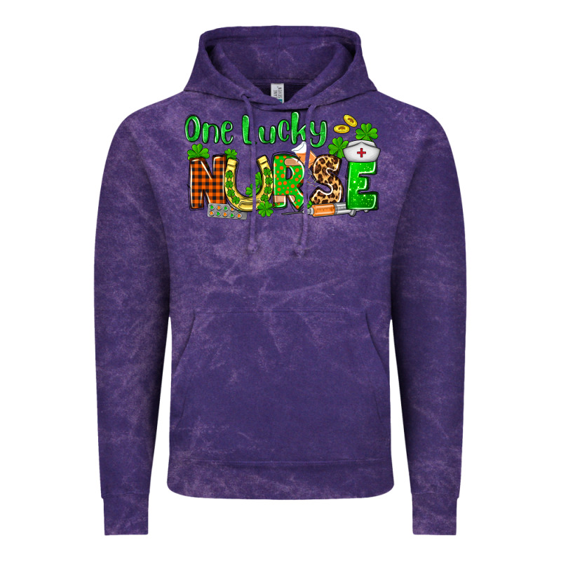 St. Patrick's One Lucky Nurse Vintage Hoodie by OliviaCreatesArt | Teevron