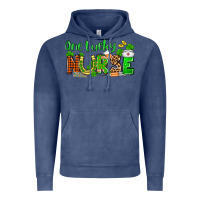 Vintage Denim St. Patrick's One lucky Nurse Vintage Hoodie - OliviaCreatesArt