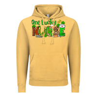 Vintage Mustard St. Patrick's One lucky Nurse Vintage Hoodie - OliviaCreatesArt