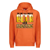 Carrot The Only c B s I NeedIs Beer And Sunshine Premium Hoodie - CowhideDigitalArt