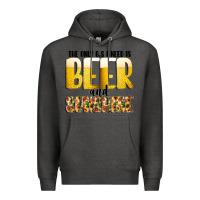 Charcoal Heather The Only c B s I NeedIs Beer And Sunshine Premium Hoodie - CowhideDigitalArt
