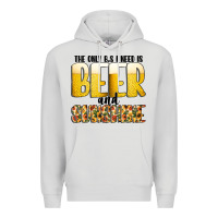 Dove Grey The Only c B s I NeedIs Beer And Sunshine Premium Hoodie - CowhideDigitalArt