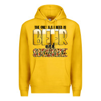 Lemon The Only c B s I NeedIs Beer And Sunshine Premium Hoodie - CowhideDigitalArt
