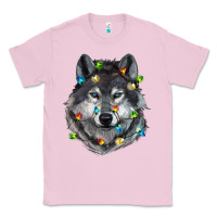 Bubblegum Pink Christmas with wolf Classic Tee - RanaPortraitStore