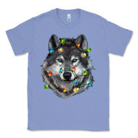Colony Blue Christmas with wolf Classic Tee - RanaPortraitStore